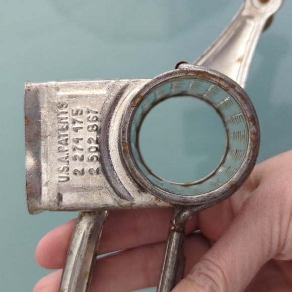 Vintage 1950's Mouli Grater Made in France Moulinex Handheld Cheese Kitchen Tool - Picture 9 of 12